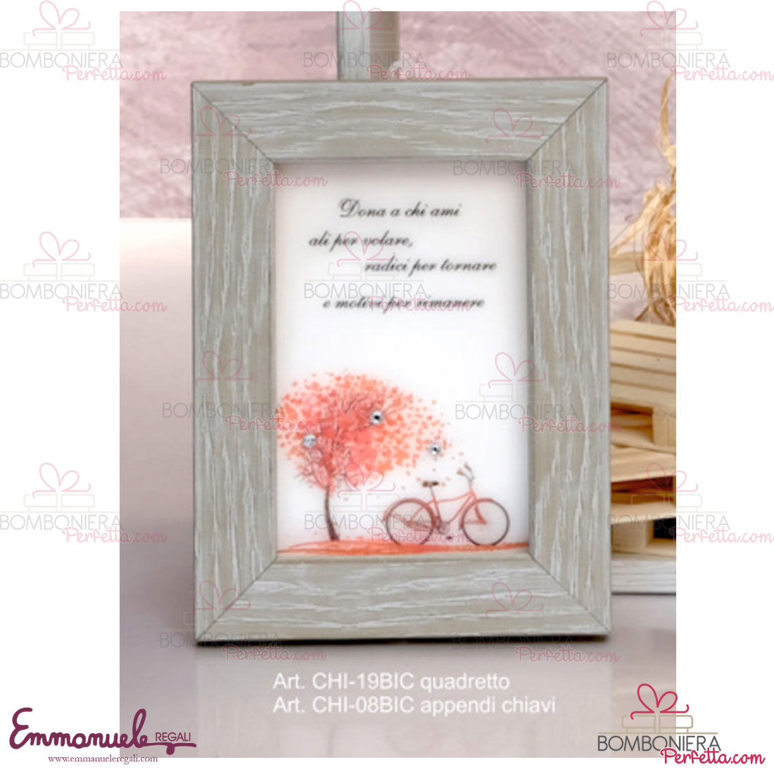 http://www.bombonieraperfetta.com/images/watermarked/1/detailed/19/CHI-19BIC-Quadretto-bicicletta-e-CHI-08BIC-Appendichiavi-bicicletta-neg%C3%B2-bombonieraperfetta-emmanueleregali.jpg