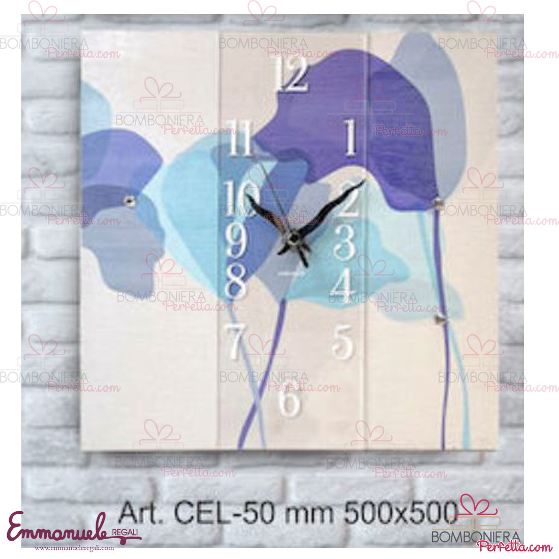 http://www.bombonieraperfetta.com/images/watermarked/1/detailed/21/CEL-50-Orologio-da-parete-fiore-celeste-neg%C3%B2-bombonieraperfetta-emmanueleregali.jpg