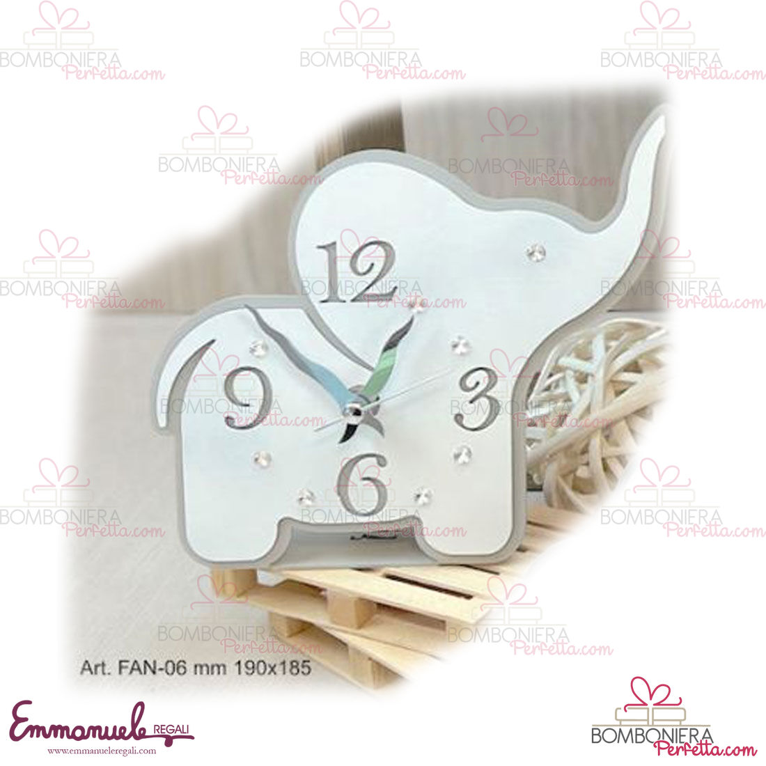 http://www.bombonieraperfetta.com/images/watermarked/1/detailed/21/FAN-06-Orologio-grande-metallo-doppio-elefante-neg%C3%B2-bombonieraperfetta-emmanueleregali.jpg