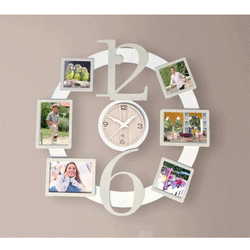 AME-49 - OROLOGIO PORTAFOTO DA PARETE-NEGO'-EMMANUELEREGALI-BOMBONIERAPERFETTA