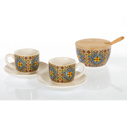 D6437 Set Due Tazze e Zuccheriera-bombonieraperfetta-emmanueleregali