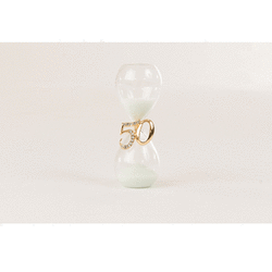 D6464 Clessidra Bianca 50 Anniversario-bombonieraperfetta-emmanueleregali