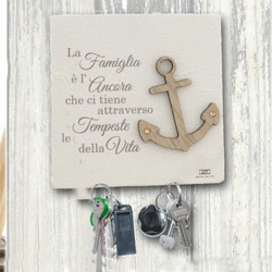 FAM-08  - APPENDINO CHIAVI PICCOLO-SERIE FAMIGLIA-NEGO'-EMMANULEREGALI-BOMBONIERAPERFETTA