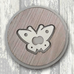 SST-02  - SOTTOPENTOLA FARFALLA-SERIE SOTTOPENTOLA STAPPO-NEGO'-EMMANULEREGALI-BOMBONIERAPERFETTA