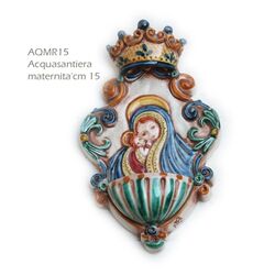 AQMR15-Acquasantiera Maternità Con Corona-Nonna Rosa-bombonieraperfetta-emmanueleregali