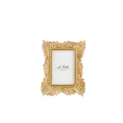 35385-Porta-foto-resina-decoro-foglia-oro-lestelle-bombonieraperfetta-emmanueleregali