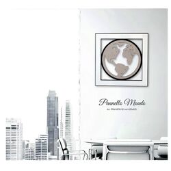 PAN-MON-62-Pannello-nero-con-cornice-bianca-mondo-negò-bombonieraperfetta-emmanueleregali