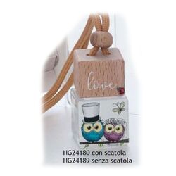 NG24189 Perfume diffusore auto gufetto sposi-dolcicose-bomboneiraperfetta-emmanueleregali