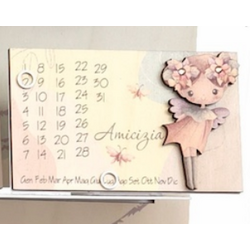 25AMI-C1 Calendario piccolo fatina amicizia-negò-bombonieraperfetta-emmanueleregali