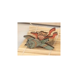 25PIA-MAG Applicazione magnetica aereo piccolo principe-negò-bombonieraperfetta-emmanueleregali