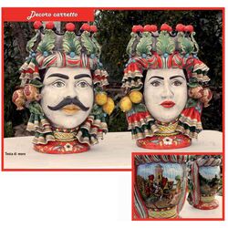 Testa Di Moro Porta Ombrelli-Le Ceramiche di Nonna Rosa-bombonieraperfetta-emmanueleregali