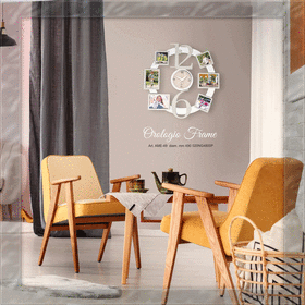 OROLOGIO PORTAFOTO DA PARETE-NEGO'-EMMANUELEREGALI-BOMBONIERAPERFETTA