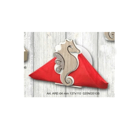 ARE-04  -  PORTA CARTE CAVALUCCIO-SERIE MARE-NEGO'-EMMANUELEREGALI-BOMBONIERAPERFETTA