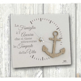 FAM-06  -  OROLOGIO GRANDE-SERIE FAMIGLIA-NEGO'-EMMANULEREGALI-BOMBONIERAPERFETTA