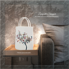 LIGHT-SHO  -  LAMPADA SHOPPER-NEGO'-EMMANUELEREGALI-BOMBONIERAPERFETTA