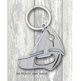 PCA-10  -  PORTACHIAVI BARCA-SERIE PORTACHIAVI APRIBOTTIGLIE-NEGO'-EMMANULEREGALI-BOMBONIERAPERFETTA