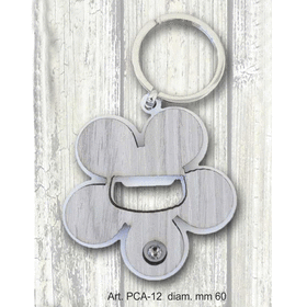 PCA-12  -  PORTACHIAVI FIORE-SERIE PORTACHIVHI APRIBOTTIGLIE-NEGO'-EMMANULEREGALI-BOMBONIERAPERFETTA