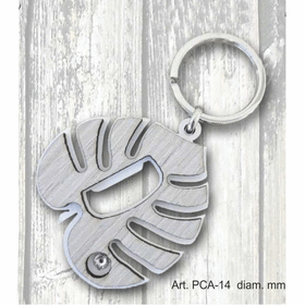 PCA-14  -  PORTACHIAVI FOGLIA-SERIE PORTACHIAVI APRIBOTTIGLIE-NEGO'-EMMANULEREGALIBOMBONIERAPERFETTA