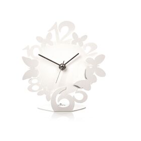 C158-Orologio-Sciame-Farfalline-Bianco-marmo-artiemestieri-bombonieraperfetta-emmanueleregali