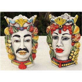 Teste Di Moro Afro con frutta decoro Trizza-Nonna Rosa-bombonieraperfetta-emmanueleregali