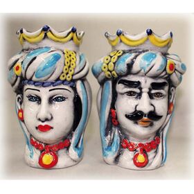 Teste Di Moro con stoffa decoro Trizza-Nonna Rosa-bombonieraperfetta-emmanueleregali