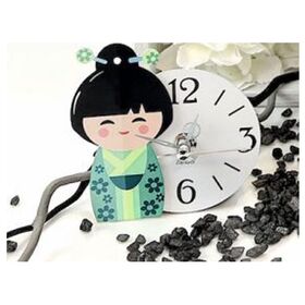 KOK-V03-Orologio-piccolo-kokeshi-verde-negò-bombonieraperfetta-emmanueleregali