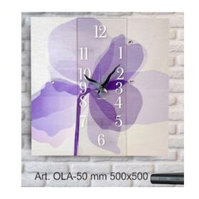 OLA-50-Orologio-da-parete-fiore-viola-negò-bombonieraperfetta-emmanueleregali