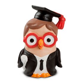 ML18LA-1M-Goofi Laureato - Gufo in ceramica - Egan-bombonieraperfetta-emmanueleregali