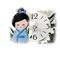 KOK-B03-Orologio piccolo kokeshi blu-negò-bombonieraperfetta-emmanueleregali